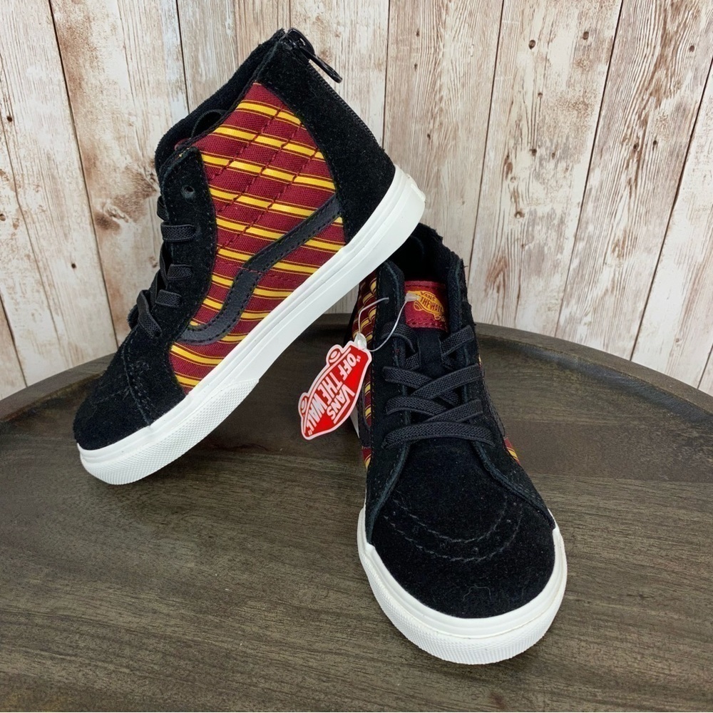Vans x Harry Potter Sk8-Hi Zip Gryffindor High Top Sneaker Size 6.5‎ Toddler